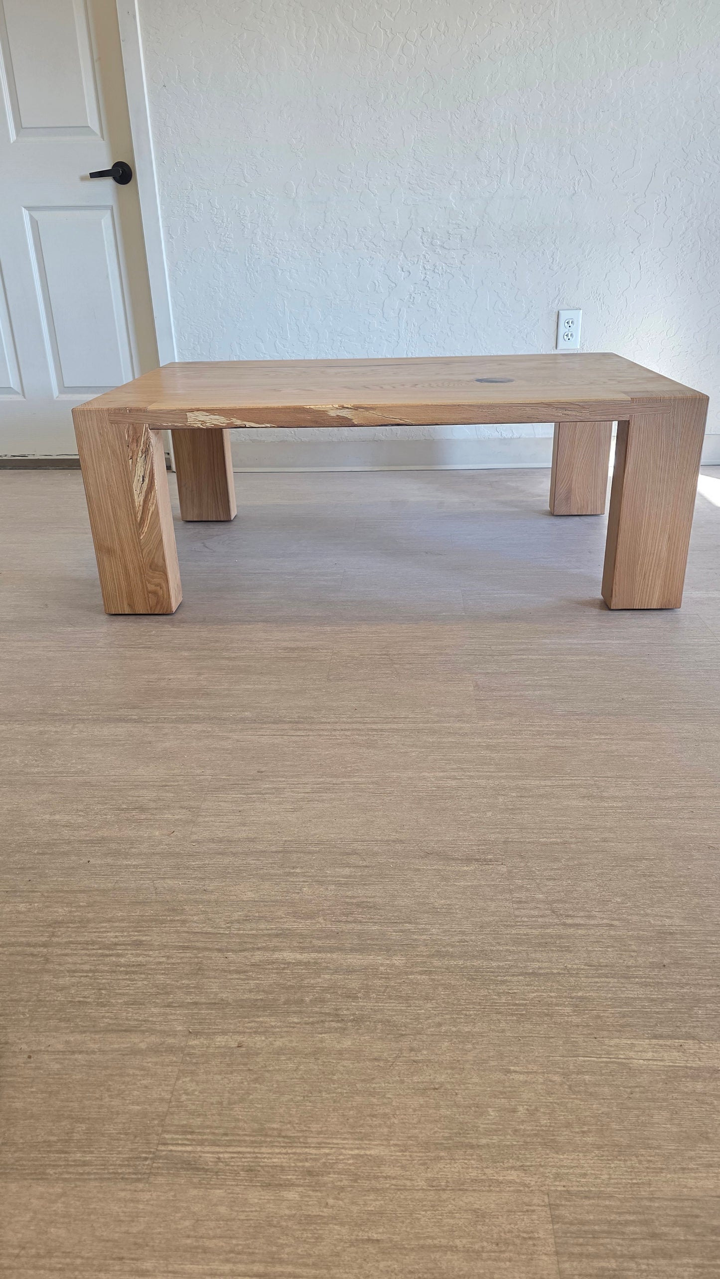 White Oak Rustic Modern Coffee Table
