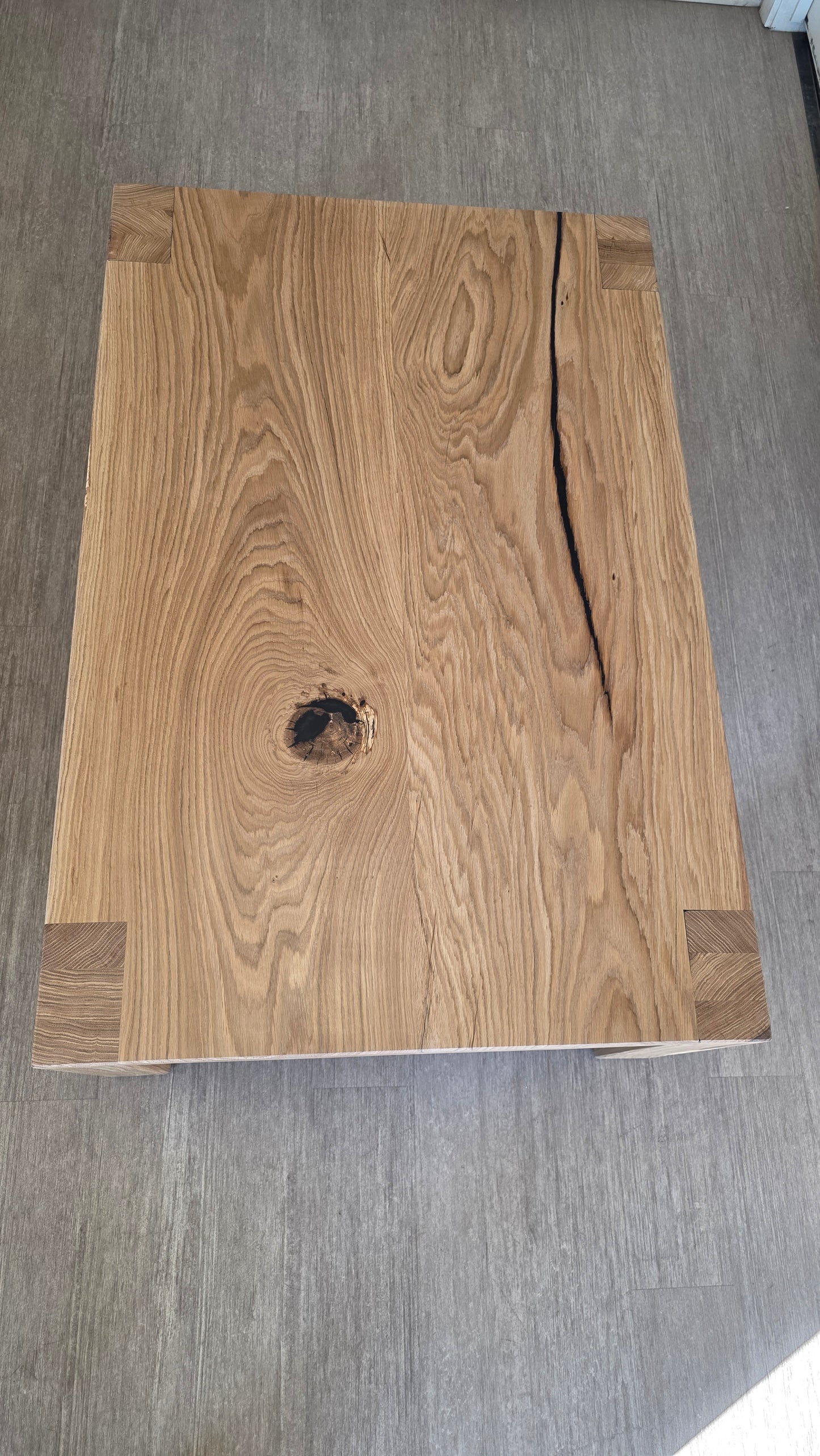 White Oak Rustic Modern Coffee Table